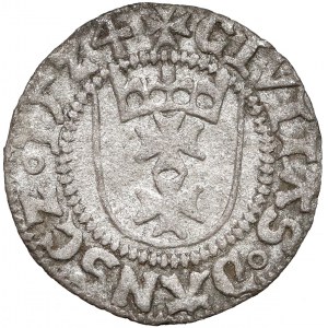 Zygmunt I Stary, Szeląg Gdańsk 1524 - pierwszy - RZADKI