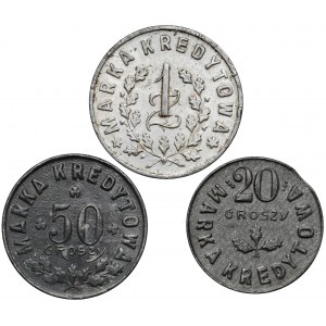 50. Pułk Strzelców Kresowych, Kowel, 20, 50 groszy i 1 złoty (3szt)