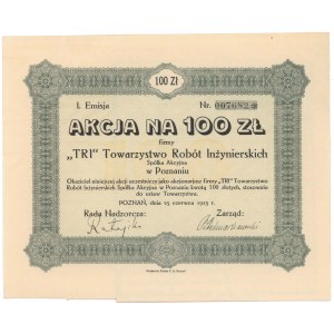Tri, Em.1, 100 zł 1925