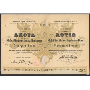 Akcyjny Bank Hipoteczny, Em.7, 400 kr 1910