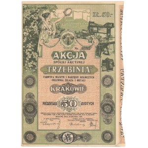 Fabryka Maszyn i Narzędzi Rolniczych... Trzebinia, 50 zł 1924