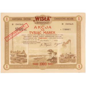Hurtownia Drzewa Wisła w Bydgoszczy, Em.3, 1.000 mkp 1922