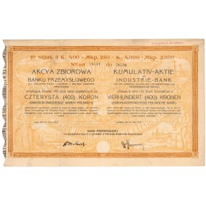 Bank Przemysłowy dla Królestwa Galicyi i Lodomeryi, 10x 400 kr 1919