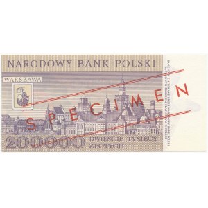 200.000 złotych 1989 - WZÓR - A 0000000 - No.0939