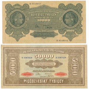 10.000 i 50.000 mkp 1922 - H i N (2szt)
