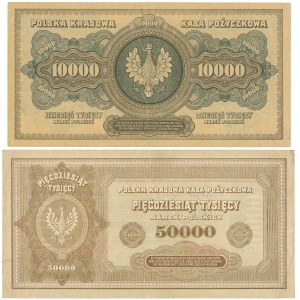 10.000 i 50.000 mkp 1922 - H i N (2szt)