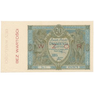 20 złotych 1926 - WZÓR - Ser.I