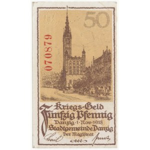 Gdańsk, 50 pfg 1918