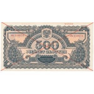 500 złotych 1944 ...owym - WZÓR - PA