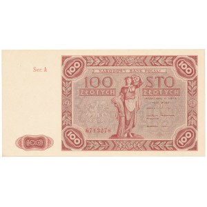 100 złotych 1947 - Ser.A - duża litera