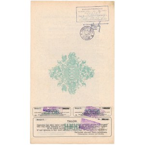 Lwów, Bank Kredytowy, 4.5% List zastawny 1.000 kr 1912