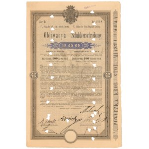 Lwów, Poż. król. stoł. miasta, Obligacja 200 kr 1896