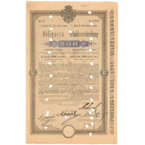 Lwów, Poż. król. stoł. miasta, Obligacja 200 kr 1896