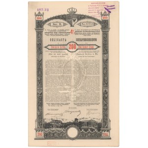 Lwów, Poż. Królestwa Galicyi i Lodomeryi..., Obligacja 200 kr 1893