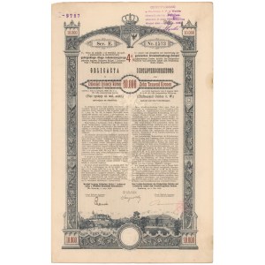 Lwów, Poż. Królestwa Galicyi i Lodomeryi..., Obligacja 10.000 kr 1893
