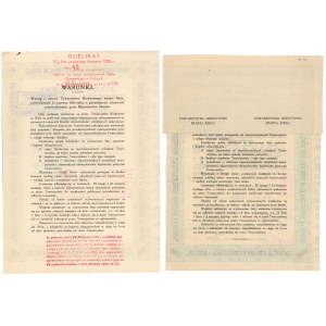 Kielce, TKM, Listy zastawne 500 i 1.000 zł 1931-44 (2szt)