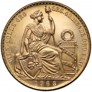 Peru, 100 Soles Oro 1963