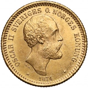 Sweden, Oskar II, 10 kronor 1874