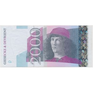 Germany, Testnote Giesecke & Devrient 2000