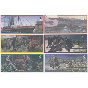 De La Rue, Testnotes for counters - set of 6 pcs