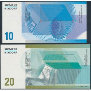 Testnotes for counters, Siemens Nixdorf - set of 2 pcs