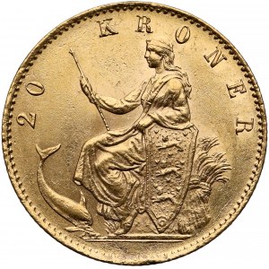 Denmark, Christian IX, 20 kroner 1876