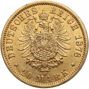 Germany, Hamburg, 20 mark 1878 J