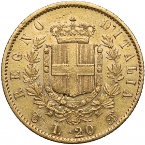 Italy, Vittorio Emanuele II, 20 lire 1863