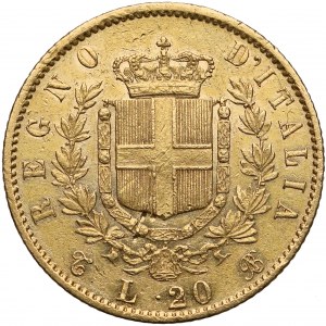 Italy, Vittorio Emanuele II, 20 lire 1863