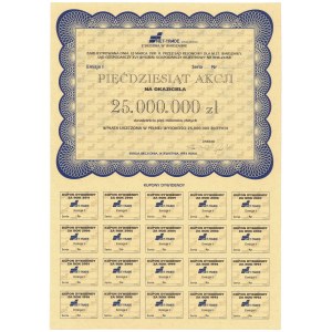 NET-TRADE w Warszawie, Em.1, 50x 500.000 zł 1993 - blankiet