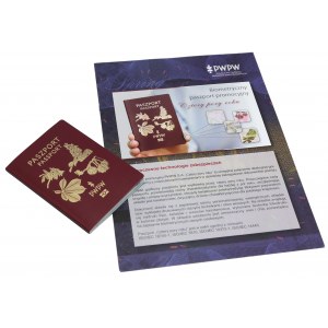 PWPW Paszport promocyjny 2016 - Cztery pory roku - nitka zielona - niebieski folder