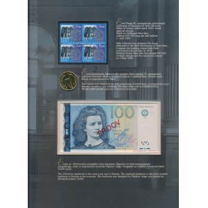 Estonia PROFF 100 Krooni 1999 SPECIMEN No.0854 in original folder