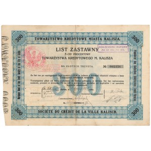 Kalisz, TKM, List zastawny 300 zł 1925