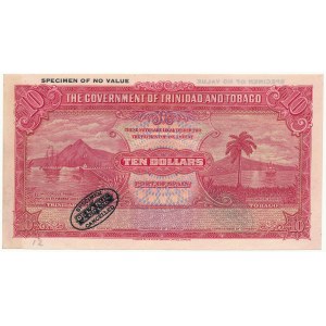 Trinidad & Tobago SPECIMEN 10 Dollars ND (1935-42)