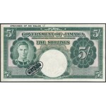 Jamaica SPECIMEN 5 Shillings ND (1939-58)