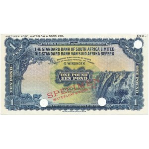 South-West Africa, Barclays Bank SPECIMEN 1 Pound (1955-1959)