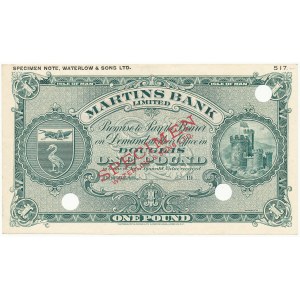 Isle Of Man, Martins Bank Limited SPECIMEN 1 Pound (1946-57)