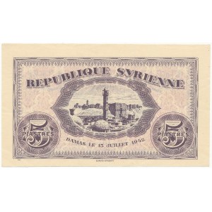 Syria 5 Piastres 1942