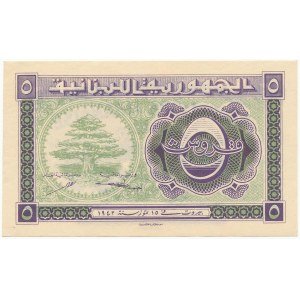 Lebanon 5 Piastres 1942