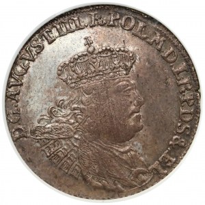 August III Sas, Złotówka Gdańsk 1762 REOE