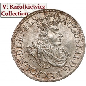 August II Mocny, Dukat w SREBRZE Toruń 1702 - ex. Karolkiewicz - RZADKOŚĆ