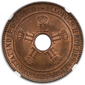 Kongo belgijskie, Leopold II, 10 centimes 1889