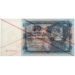 10 złotych 1928 - WZÓR - A - perforacja SPECIMEN