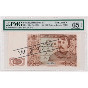 Londyn, 100 złotych 1939 - WZÓR - A 012345