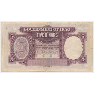 Irak, 5 Dinars 1931 (1942)