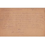 [Komenda 1-go Pułku Ułanów Legjonów Polskich] List Stanisława Bujwida do matki, Kazimiery Bujwidowej Dat.1 I [19]16