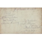 Fotografia żołnierzy 2. Brygady Legionów Polskich. 10 IX 1915 [autograf chor. Leopolda Rudke]