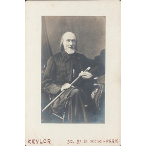 [XIX w.] Zenon Bolesław Świętosławski, powstaniec listopadowy, uczestnik partyzantki Zaliwskiego. Fotografia CDV. Keylor 30. Bd St. Michel - Paris.