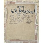 [II RP, Policja Państwowa] Fotografia posterunkowego z 1921 roku. Duży format, dedykacje
