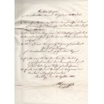 [XIX w. Akademia Techniczna we Lwowie] Pismo Aleksandra Reisingera, ówczesnego dyrektora Akademii Technicznej. Lwów 25 IX 1850 r.